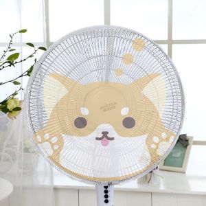 XU HOME 50ซม. ฝาครอบพัดลมทรงกลม ถุงตาข่าย ป้องกันนิ้ว ฝาครอบกันฝุ่น ระบายอากาศได้ ฝาครอบป้องกันพัดลม ใช้ในบ้าน