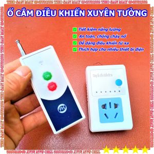 Bộ thiết bị điều khiển ổ cắm xuyên tường từ xa an toàn tiết kiệm điện sản phẩm thông minh cho người lười