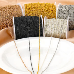 5M Stainless Steel Chains Handmade DIY 4 mm WidthIron Encryption For Jewelry Making DIY Necklace Bracelet Accessories