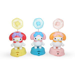 Harga Grosir -  Kipas Angin Mini Portabel / Kipas Lucu Include Rautan Pensil / Mini Fan Motif Karakter Lucu / Kipas Angin Aesthetic