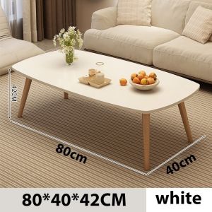 Simple tea table modern small apartment desk double tea table apartment living room wooden coffee table tea table desk简约咖啡桌 茶几