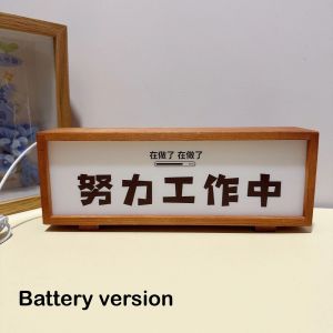 Sacesr Solid Wood Photo Frame Bedroom Bedside Home Decoration Desktop Ornament Gift Home Atmosphere Night Light M1Y4T