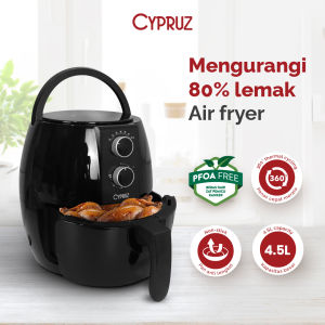 Cypruz Air Fryer Low Watt Penggorengan Tanpa Minyak Anti Lengket 45 Liter