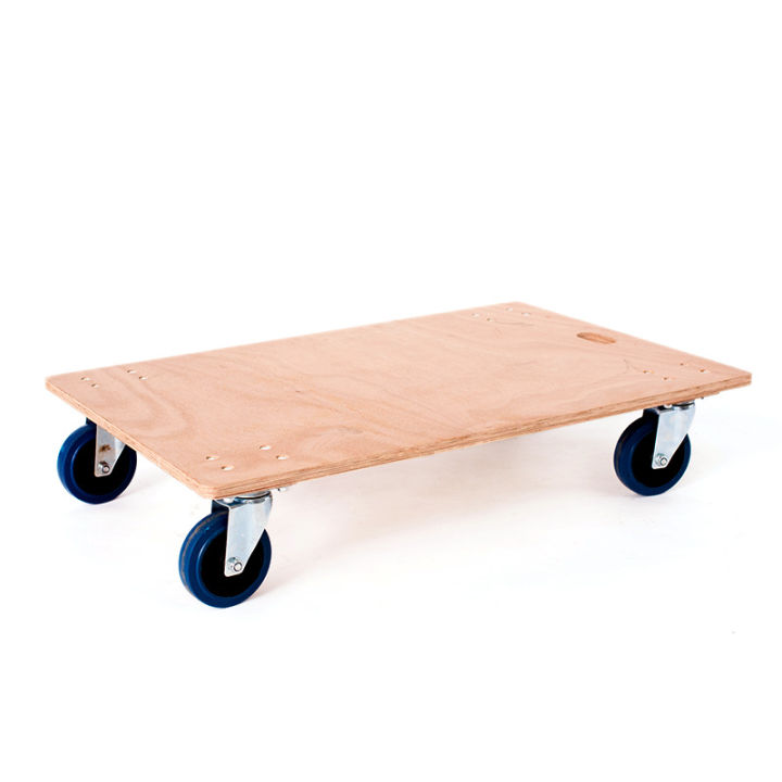 Hyun-hyun four-wheel mute universal wheel thickened wooden cart turtle ...