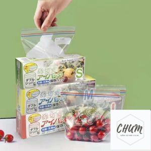 hộp túi zíp zip đựng thực phẩm tái sử dụng nhiều lần trong tủ lạnh G12