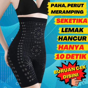 Celana Korset Pelangsing Pengecil Tubuh Pembakar Lemak Infrared Kawat Penyangga Korset Pelangsing