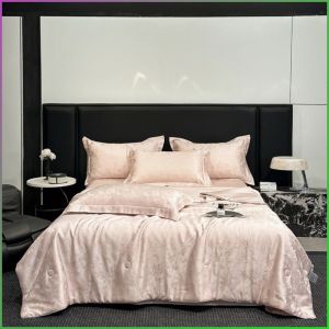 ผ้าห่มบ้าน ไลซอลไฟเบอร์ ผ้านวมนอน หรูหรา สะดวกสบายและเย็นสบาย รู้สึกเนียนนุ่ม แจ็คการ์ด จํานวนสูง