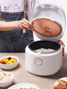Aux Rice Cooker Multi-function Household Smart Appointment 3L Liter Rice Cooker Small Mini Wood Fire Rice for 2-4 People