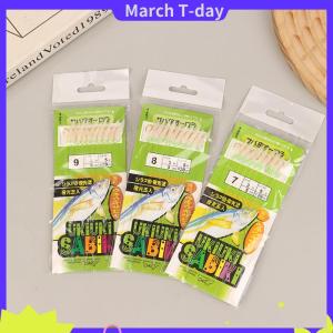 March 10 cái gói cá trắng da Bionic Chuỗi móc Apollo uki uki uki sabiki cá trắng da cá Cá Câu Cá lưỡi câu cá dụng cụ câu cá