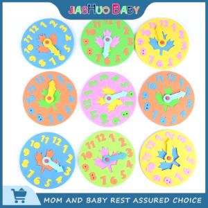 JiaShuo Baby Toy ของเล่นเพื่อการเรียนรู้ของเด็กตัวต่อจิ๊กซอว์เวลาจำนวนโฟม EVA น่ารัก