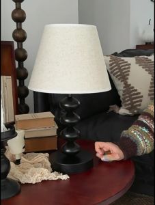 Wabi-Sabi Style Table Lamp Retro Nordic Bedside Lamp with LED Light 220V for Bedroom & StudyFast shipping