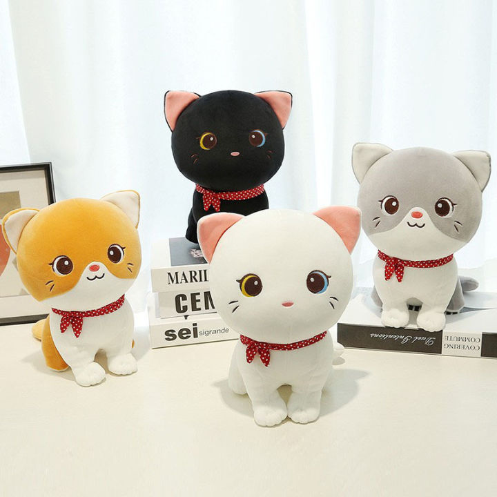 Cartoon Cat Plush Toy Doll Cute Kitten Rag Stuffed Toy Elastic