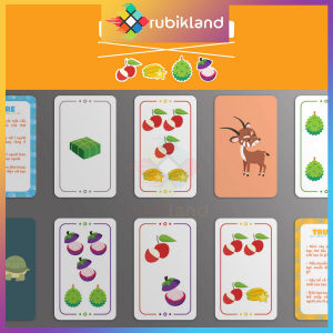 [Phản Xạ] Trò Chơi Halli Galli Hoa Quả Cam 140 Lá Phản Xạ Đập Chuông Trái Cây Cực Chất Boardgame