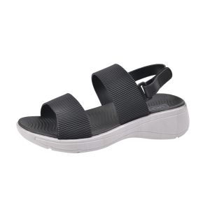 YOTO Women Shoes Rubber Made 5cm Heightened Slippers with Two Strap Slip On Slippers