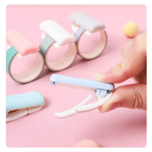 INS Pastel Colour Portable Mini Clip-on Washi Paper Tape Cutter Dispenser Journal Accessories Tools Stationery