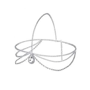 Headpiece Headband Bindi Gaya India Hindi Crown Wedding Pernikahan Pengantin Aksesoris Pesta Bohemian Tari India Belly Dance Gipsy