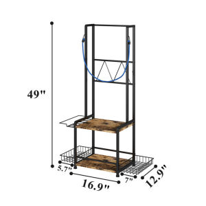 Golf Bag Storage Rack With Wheels Golf Club Stand Rack 4 Layer Golf Club Equipment Storage Rack For Home Gym Golf Course Golf Accessories Rack PH