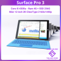 Máy tính bảng Surface Pro 3 màn 12 inch 2K - Ram 4G SSD 128G. 