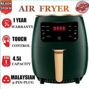 Non Stick Electric Fryer 4.5L Cooker Smart Touch LCD Pizza Deep Oil free Health Air Fryer 空气炸锅