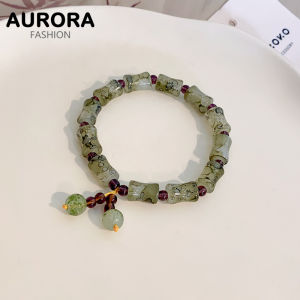 Aurora Natural Agate Gourd Jade Gourd Lucky Bracelet Jewelry HB1443