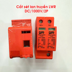 Chống sét DC 1000V 2 Pha 40KA LWR bảo vệ chống sét điện năng lượng mặt trời