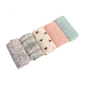 5Pcs Baby Wipe Towel Washcloths 4 Layers Handkerchief Infant Drool Bibs Burp Cloths Face Towel Nursing Towel Baby Supply