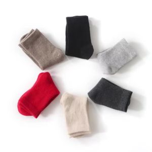 2 Pairs 100% Cashmere Socks for Men and Women Winter Thickened Solid Color Socks Womens Mid-Calf Warm Socks2026