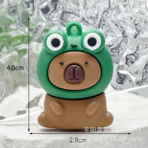 Capybara Small Pendant Ornaments Sanrio Capybara Car Keychains Blind Boxes Pufferfish Figurines