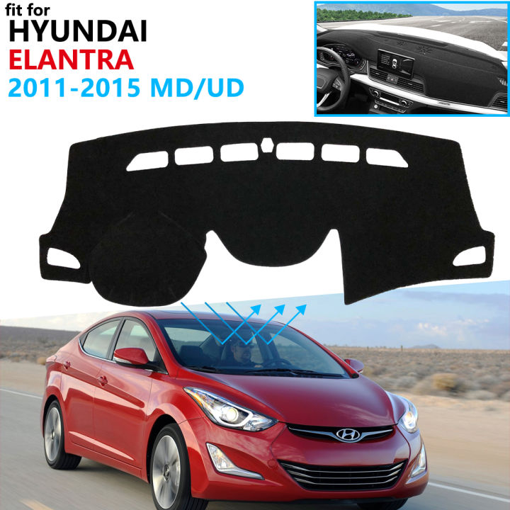 thumbnail image 2 of Custom Fit Dash Cover For Hyundai Elantra / Avante 2011-2015 – Fade Resistant, 3 Color Options 2 of 6