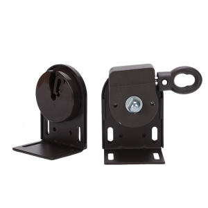 Weatherproof Manual Curtain Roller System Iron Bracket Design Universal Outdoor Blinds Accessories Suitable for Canopy