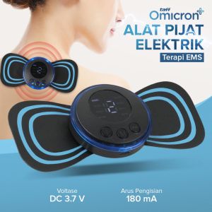 (GARANSI ORIGINAL) TaffOmicron Alat Pijat Elektrik Tempel EMS Terapi Leher dan badan Massager TMS17