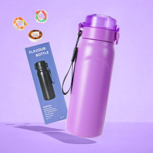 SG Seller Air Up Thermos Water Bottle With Straw Outdoor Sports Fashion Drinking Bottle 0 Sugar 0 Calorie Flavor Pods Flavored Water Bottle Vacuum Insulated Bottle Air Water Up Bottle Air Starter Up Water Cup Black Blue Purple
