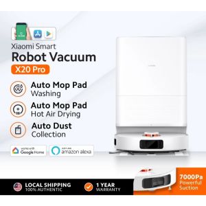 [𝐌𝐘 𝐒𝐄𝐓] Xiaomi Smart Robot Vacuum X20 Pro | 7000Pa | All-in-one Base Station + Hot Air Drying | Vacuum & Mop