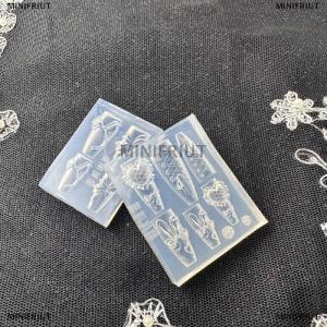 [COD] MINIFRIUT Cream Punk Rabbit Ribbon Mold Falcon Peacock Love Birds 3D Acrylic Mold Nail Art Decorations Nails DIY Silicone Nails Mold