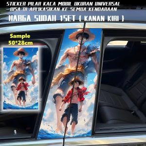 Ready Stock Car sticker PE film Cover Stripe Car Door Center Column Pillar sticker Car Window Middle 48 Luffy 2