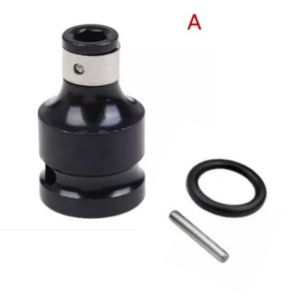 ตัวแปลง ข้อต่อ บล็อก ขนาด4หุน ต่อกับ บล็อกลม แปลงเป็นแกนจับ สกรู ดอกไขควง ดอกเจาะ แบบล็อค แกนหกเหลี่ยมสวมเร็วขนาด2หุน