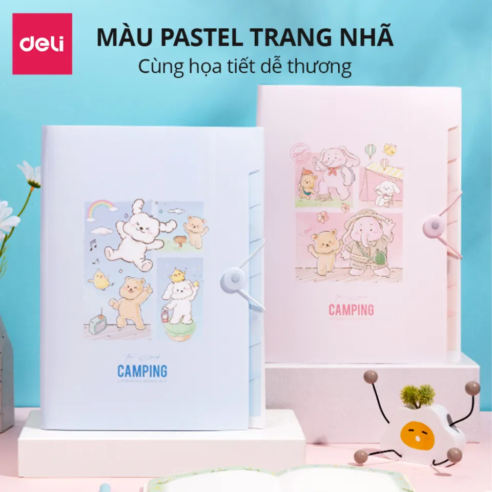 20 Cái/túi Deli 5710 72616 Trong Suốt Túi Đựng Tài Liệu Tập Tin