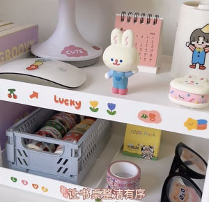 พร้อมส่ง🌈 ชั้นวางของ 2 ชั้น สีขาวมินิมอล ชั้นวางของบนโต๊ะ ชั้นวางเครื่องเขียน ชั้นวางเครื่องสำอางค์ สไตล์เกาหลี น่ารัก 16005