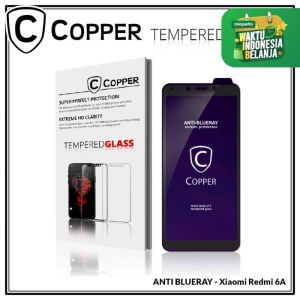 COPPER  Blueray Tempered Glass untuk Redmi 6/6A - Screen protector FULL BLUERAY