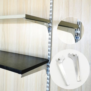 Slotted Hook Tick Shelf Support Thickened A-pillar Laminated Board with Silver Screws Household Items