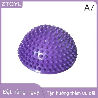 ZTOYL GUCHEN Inflatable nửa-bóng massage cân bằng đào tạo bóng xúc giác bóng tập thể dục bóng Non-Slip lõi huấn luyện viên cho Yoga Pilates nhà tập luyện