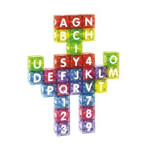 SHIRUI Di động Khối Xây Dựng Từ Tính Đầy màu sắc với Hộp Sắt Khối từ tính kỹ thuật số Bền bỉ Trò chơi trên bàn cờ Khối từ tính chữ cái Dành cho trẻ em