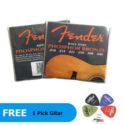 Senar Fender Bronze 010 Gitar Akustik 1Set Free PickGitar
