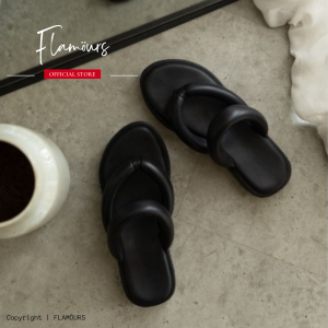PROMO bisa cod Sandal Wanita Platform Jade Puffy Slide Alas Busa Terbaru premium busa empuk sol anti slip By FLAMOURS