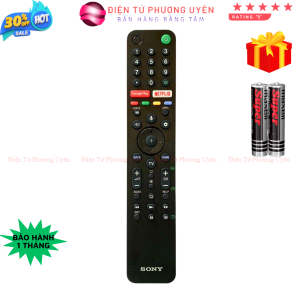 Remote điều khiển tivi SONY Mã 08 RMF-TX500P điều khiển TV Sony Smart - Tặng kèm pin - Phương Uyên