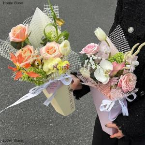 [COD] Home Base 1ชิ้นกล่องกระดาษห่อของขวัญดอกไม้ถุงบรรจุภัณฑ์ช่อดอกไม้วัสดุห่อกระดาษดอกไม้อุปกรณ์จัดงานแต่งงาน