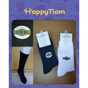 KAOS KAKI PDH TNI POLRI SATPAM ZONA TARGET AVO ARMY SOCKS PNS HITAM PUTIH PAKAIAN DINAS