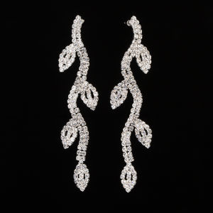 European and American long leaf earrings fashion temperament exaggerated studs bohemian retro earrings nightclub earrings E