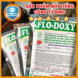 FLO-DOXY 50g Phòng và chữa các bệnh hô hấp tiêu hóa tiết niệu trên gà vịt ngan cút chim cảnh gà quý