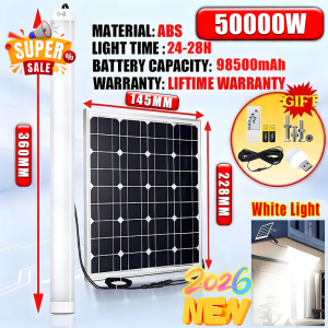 [Free shipping]Solar Tube Light Outdoor Waterproof IP67 Rechargeable 120000W 80000W 60000W LED Solar Emergency Light Spotlight Outdoor Portable Automatic Lighting With Panel Remote Control